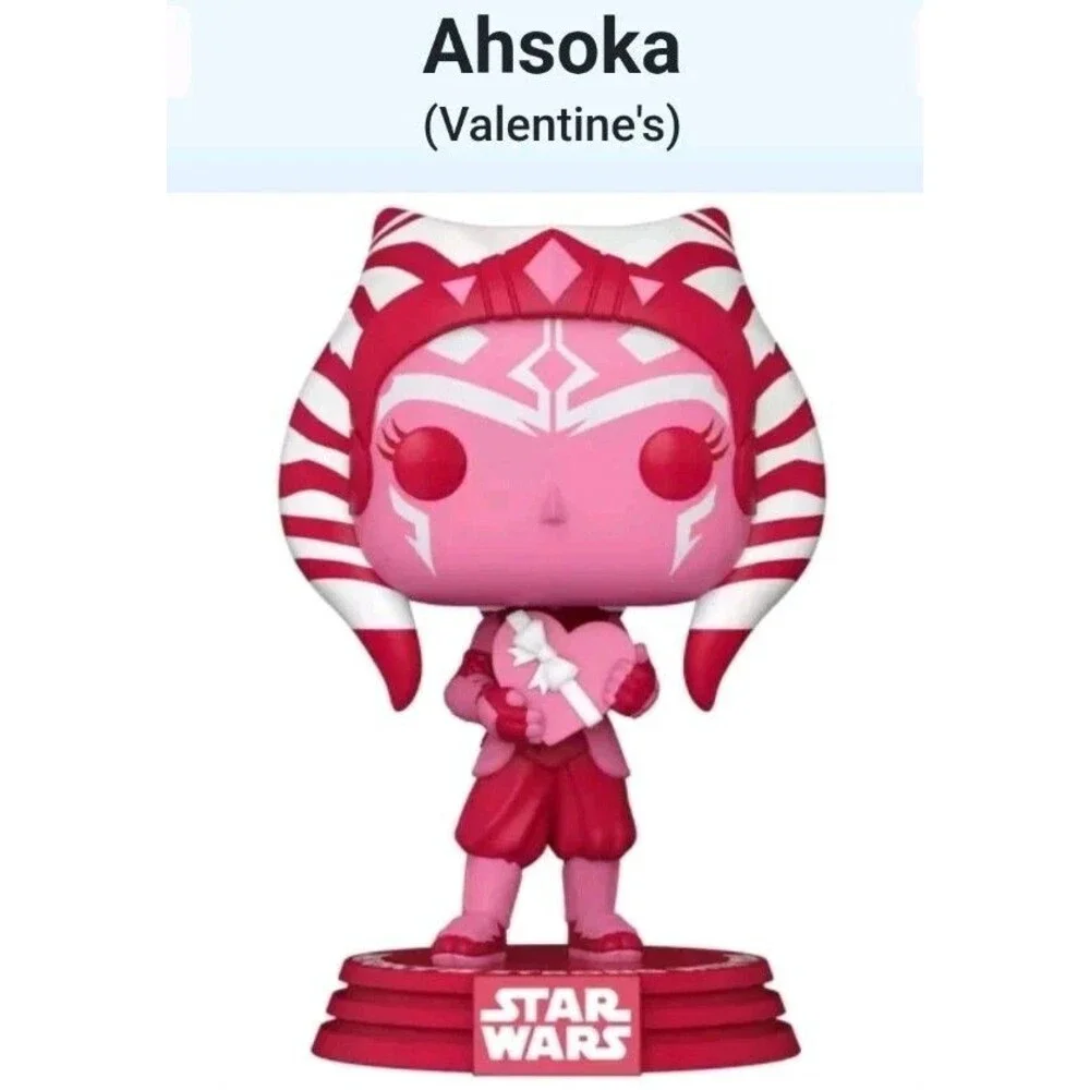 NIB Funko POP! Star Wars Ahsoka #496 Figure Valentine's